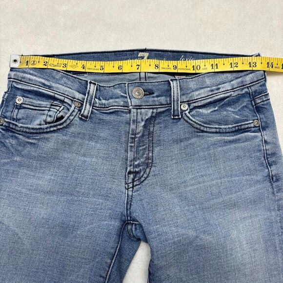 7 For All Mankind VTG Y2K Lexie Jeans Low Rise Bootcut Distressed Size 26P - Picture 10 of 13